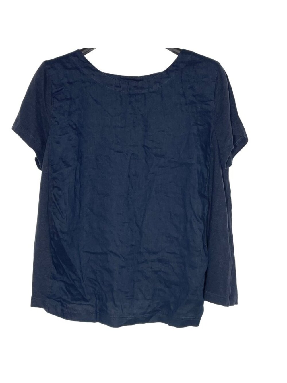 J. Jill Love Linen Basic T-Shirt Top Sz LG Coastal Minimalist Capsule